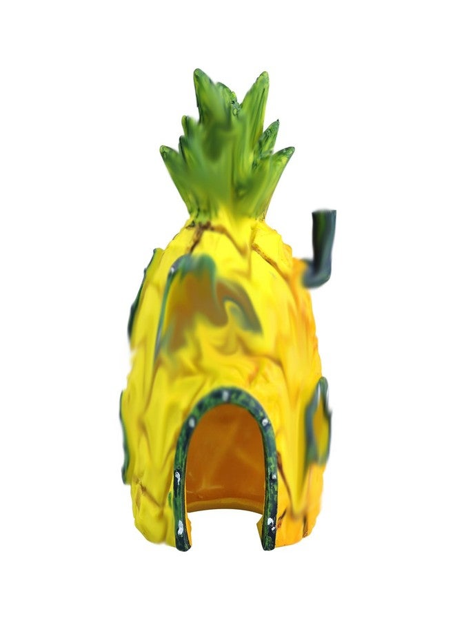 Tarini Fish Tank Decorations, Aquarium Decorative Items, Fish Bowl Decoration Items, Fish House, Aquarium Decoration Pineapple House - Shatterproof Hideaway Cave, Fish Tank Ornament Set - Image 1